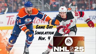 EA Game Day Edmonton Oilers vs New Jersey Devils November 4th [upl. by Libenson]