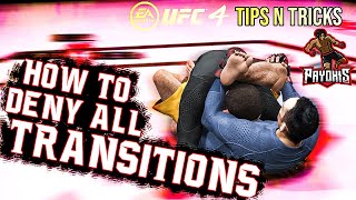 UFC 4 HOW TO DENY ALL TRANSITIONS CONTROLLER ON SCREEN [upl. by Rodd336]