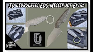 UG Tools TiREX  3D gedrucktes EDC Messer mit dem gewissen Extra [upl. by Steady]