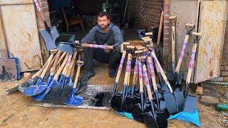 The Process of Mass Producing Shovels  Old Factory Manufacturing [upl. by Ecinert16]