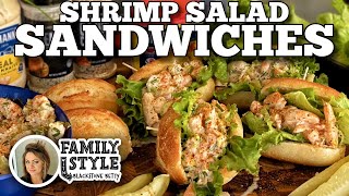 Shrimp Salad Sandwich  Blackstone Griddles [upl. by Ellennej247]