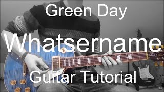 Whatsername  Green Day GUITAR TUTORIALLESSON155 [upl. by Laraine583]