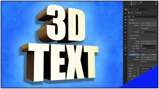 3D Text in Blender Everything You Need to Know [upl. by Terraj62]