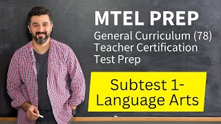 MTEL General Curriculum 78 Test Prep Study Guide Subtest 1 Language Arts [upl. by Katushka]