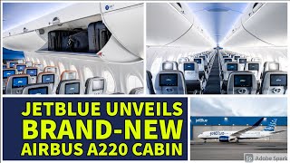 JetBlue Introduces Its New Airbus A220300 with Stunning interior Design [upl. by Janessa]