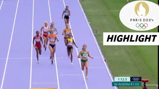 Athletics Womens 4400m Relay  Round 1 Full Highlights 2024  Olympic 2024 Highlights [upl. by Ivonne818]