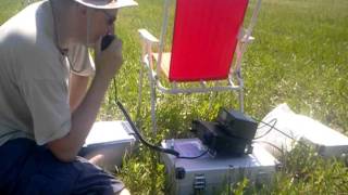 Cpole antenna Home made Portable test sp5mnc [upl. by Lydell262]