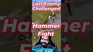 CRAZY Hammer Fight😱 With Last Enemy In BGMI [upl. by Noell12]