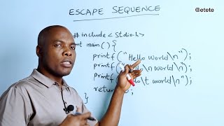 Escape Sequences in C Unlocking Special Characters C016 education everyone [upl. by Ylliw]