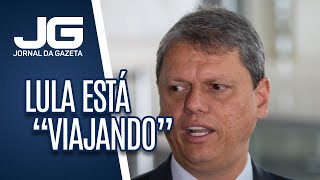 Tarcísio diz que Lula está viajando ao citálo como adversário em 2026 [upl. by Wileen]