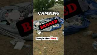 POPULAR CAMPING SPOT SHUT DOWN CAMPING IS BANNED HERE 😡 shorts [upl. by Chaffinch]