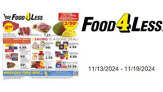 Food 4 Less Weekly Ad US  11132024  11192024 [upl. by Gratia]