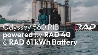 Odyssey 56M RIB powered by the RAD 40 drive and RAD 61kWh battery [upl. by Yrogerg524]