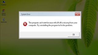 How to Fix MFC100dll Missing Error [upl. by Anilram]