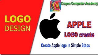 Apple Logo Design  Create Apple Logo in few steps using CorelDraw  Making Apple Logo by corel [upl. by Redmer754]