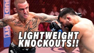 Top 5 Lightweight UFC Fighter Knockouts amp Submissions [upl. by Steep]