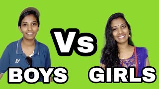 Boys🧒 Vs Girls 👧  Neethuzzz Creations [upl. by Naugal]