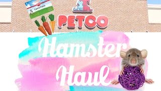 PetCo Hamster Supply Haul amp Vlog [upl. by Yrebmik]