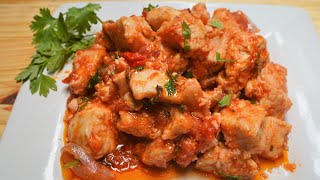 Mauritian Cuisine Easy Chicken in Tomato Sauce Recipe  Rougaille de Poulet [upl. by Carline]