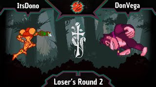 SSF2 Dead Zone Tournament  Losers Round 2  ItsDono Samus Vs DonVega Donkey Kong [upl. by Truscott629]