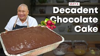 Decadent Chocolate Cake  Chef Tatung [upl. by Hamlani]