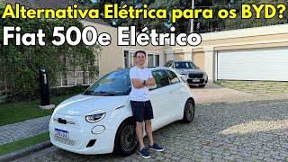 Alternativa Elétrica para os BYD Teste Completo com o Fiat 500e 100 Elétrico [upl. by Aicemat]