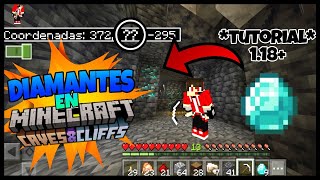 encontrar DIAMANTES en Minecraft 118 Bedrock Edition  Tutorial Fácil y rápido [upl. by Munroe]