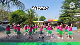 Fiestas  Line Dance  Demo  Beauty LD Queen TRatu  Mei2 LD Class [upl. by Xerxes178]