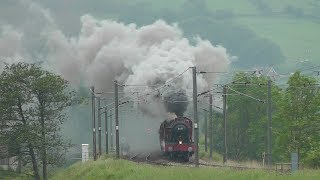 5972 Hogwarts Castle Olton Hall on fine form on The Wizards Express  7th June 2014 [upl. by Moriah]