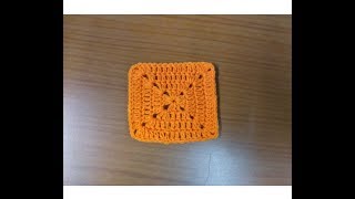 शिका हा चौकोन विणायलाcrochet solid granny squarecrosiaक्रोशा विणकामvinkam [upl. by Brantley]