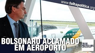 URGENTE Presidente Bolsonaro é ovacionado e aclamado ao discursar durante inauguração de aeroporto [upl. by Lust]