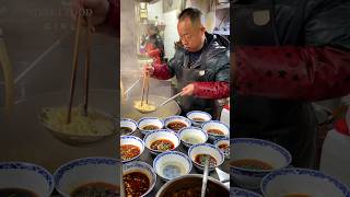 Twice cooked pork noodles streetfood foodblogger [upl. by Popele]