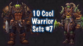 Jessiehealz  10 Cool Warrior Transmog Sets 7 World of Warcraft [upl. by Rosalie359]