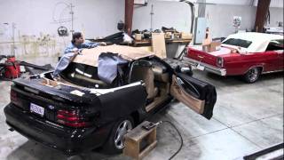 Ford Mustang Convertible Top Install [upl. by Olmsted]