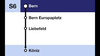 BLS Ansagen  S6 Bern – Köniz Bauarbeiten [upl. by Eural]