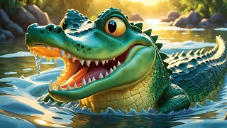 Row Row Row Your Boat Crocodile  Nursery Rhymes for Kids  Fun amp Interactive Song [upl. by Madea]