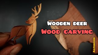 How to carve a wooden deer from jujube wood [upl. by Marsha250]