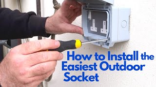 How to Install the Easiest Outdoor Socket [upl. by Jocelyne]