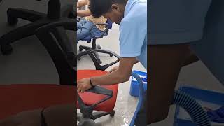 How to clean office chair and polish  How to clean chair [upl. by Bremble]