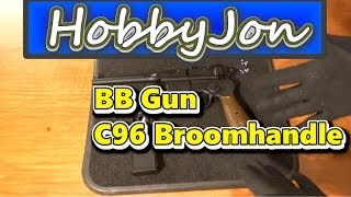 C96 BB Gun Mauser Broomhandle  First Shoot [upl. by Salokkin]