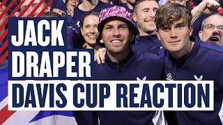 Jack Draper Reacts  Davis Cup Finals Manchester  LTA [upl. by Annorah]