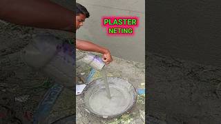 WALL PLASTER NETING 🏕👌shorts construction plaster [upl. by Farman573]