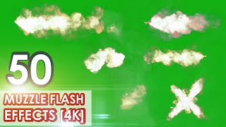 Muzzle Flash Green Screen Best 50 Effects in 4K  SFX  Download [upl. by Marijn316]