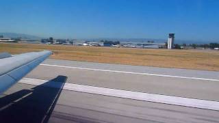 Delta Air Lines MD90 landing San Jose International Airport  KSJC [upl. by Nnaarual]