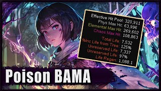 Poison BAMA Necro Tank  Endgame Showcase Path of Exile 325 [upl. by Erdah]