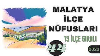 Deprem Öncesi Malatya Nüfusu 2023  Malatya İlçe Nüfusları  Malatya Nüfusu Ne Kadar Akçadağ Nüfus [upl. by Stilwell269]