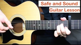 Safe and Sound  Taylor Swift Guitar Lesson Tutorial Chords ft Civil Wars [upl. by Sofko743]