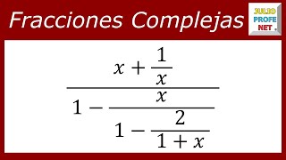 FRACCIONES COMPLEJAS  Ejercicio 5 [upl. by Kciredes]