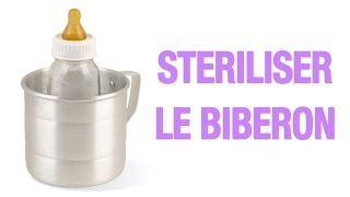 Stériliser le biberon de bébé [upl. by Llenna]