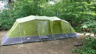 Vango AirBeam Capri 800XL Tent Review and Timelapse [upl. by Godliman568]